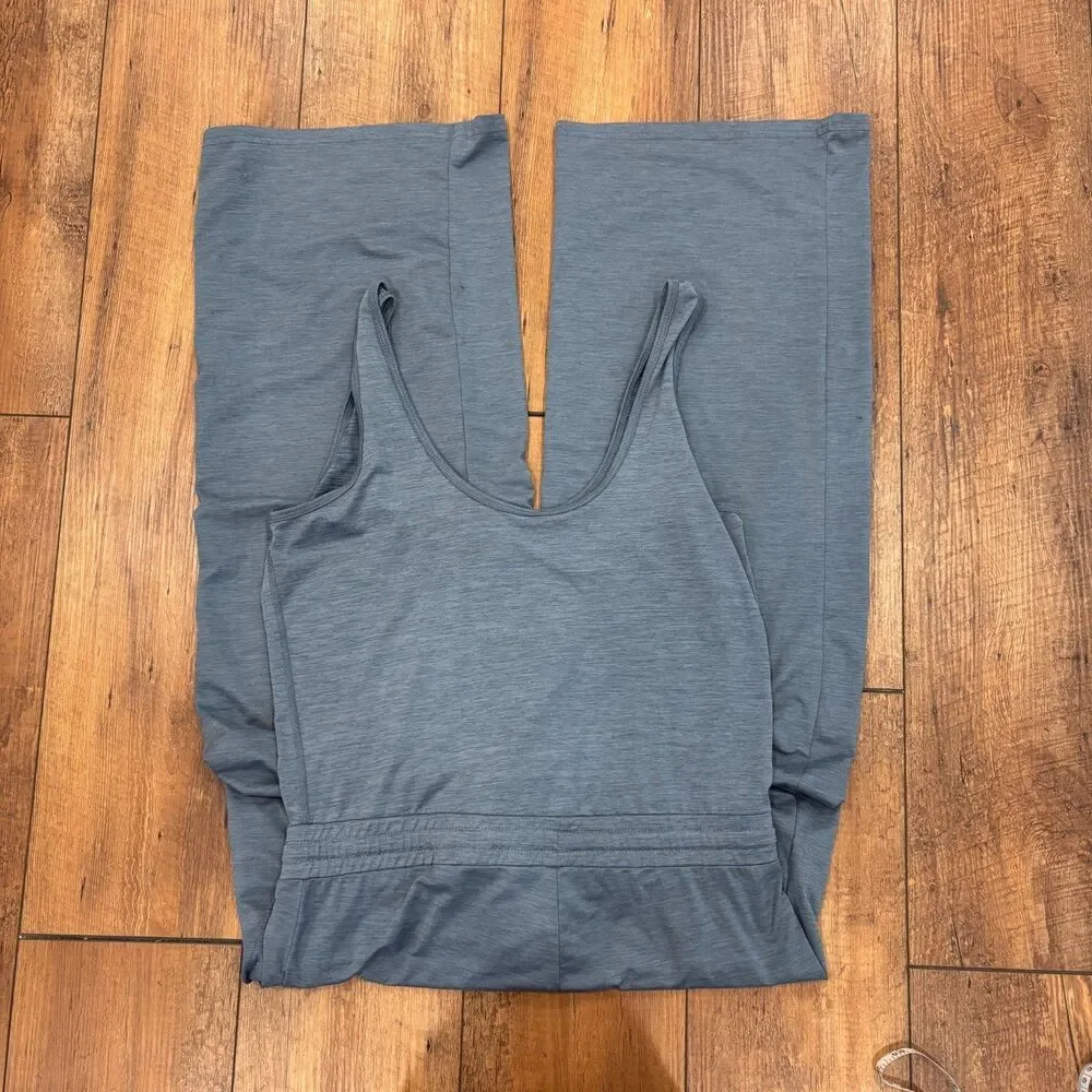 Women's Vuori Falls Jumpsuit in Light Azure Heather Blue Size M Soft $118 EUC